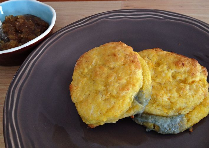 Butternut Squash and Berkshire Blue Cheese Biscuits