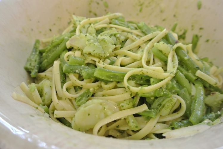 trenette al pesto genovese with green beans & potatoes