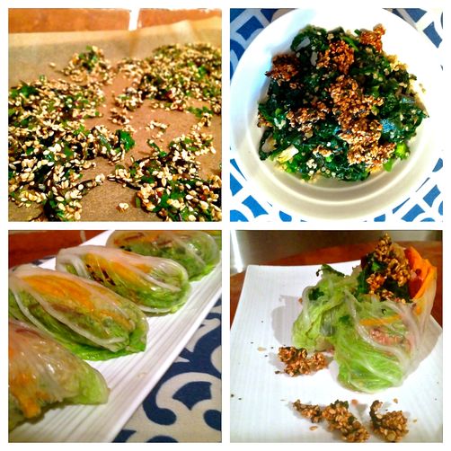 Sesame, Quinoa & all-the-Greens Power Wrap