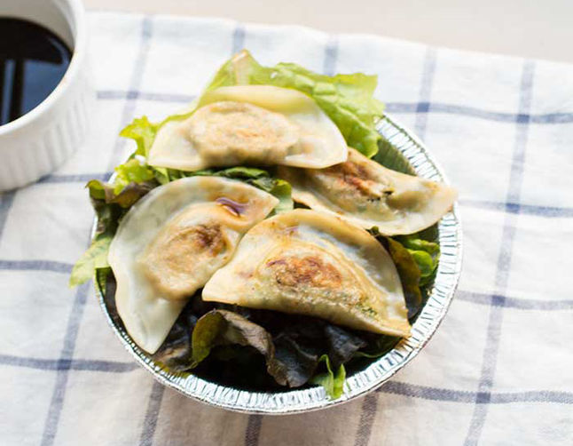 Tofu Kale Dumplings