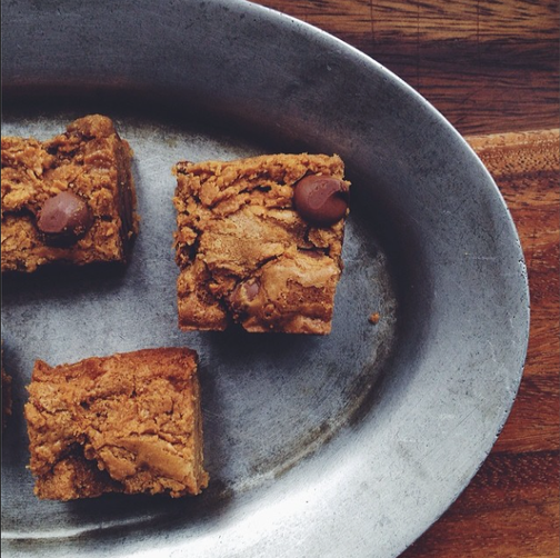 Peanut Butter Swirl Blondies