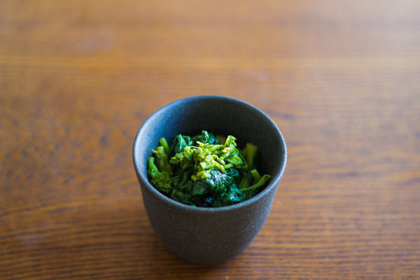 Broccoli raab with mustard sauce
