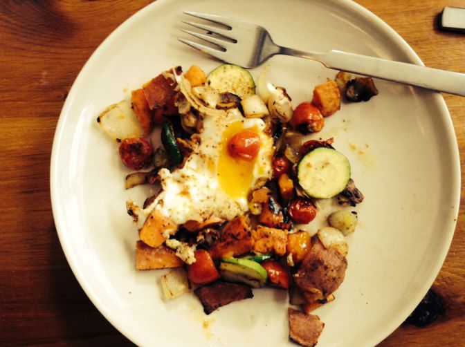 Veggie Paprika Egg Skillet