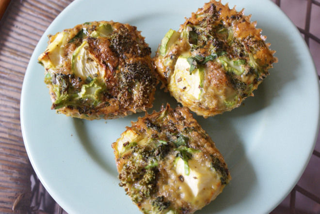 Veggie and Basil Egg Muffins