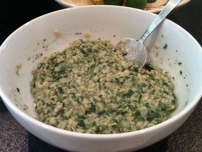 Cheesy Green Oatmeal