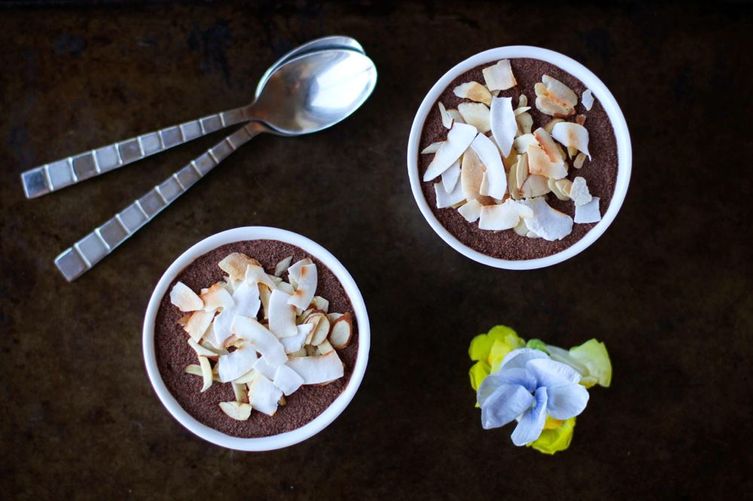 Chocolate & Coconut Chia Seed Mousse