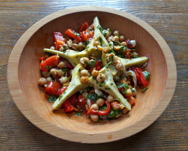 Marinated Chickpea and Artichoke Antipasto recipe on