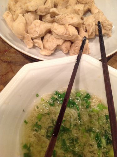 Five-Spice Steamed Chicken with Ginger-Scallion Oil