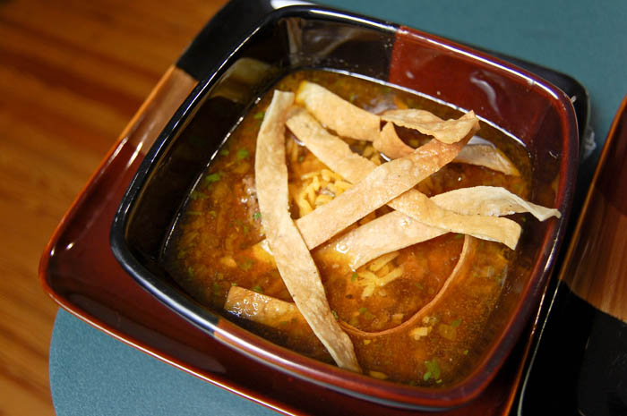 Poblano Meatball soup