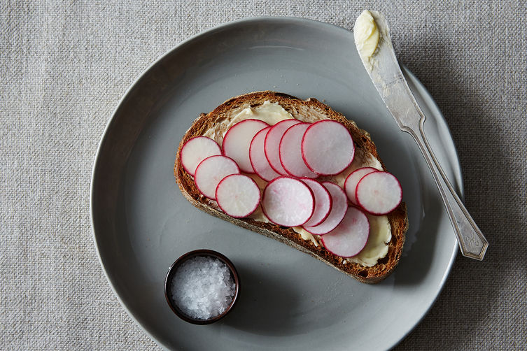 Radish and Butter Tartine