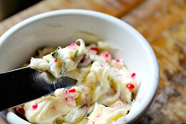 Radish and Basil Compound Butter