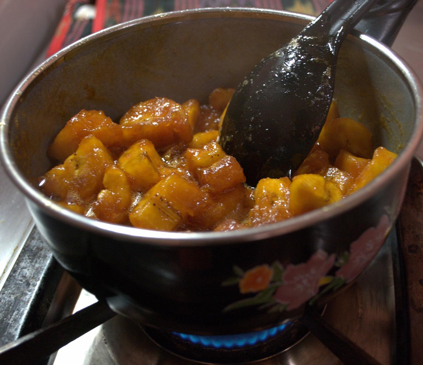 Banana in golden syrup recipe on