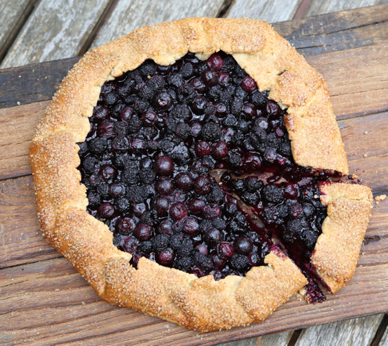 Black Raspberry and Blueberry Galette
