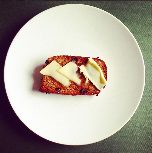 Carrot and raisin toast
