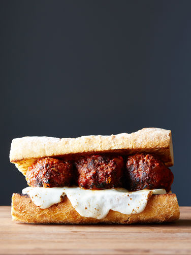 Chicken Meatball Sub with Gobs of Fresh Mozzarella Recipe on Food52