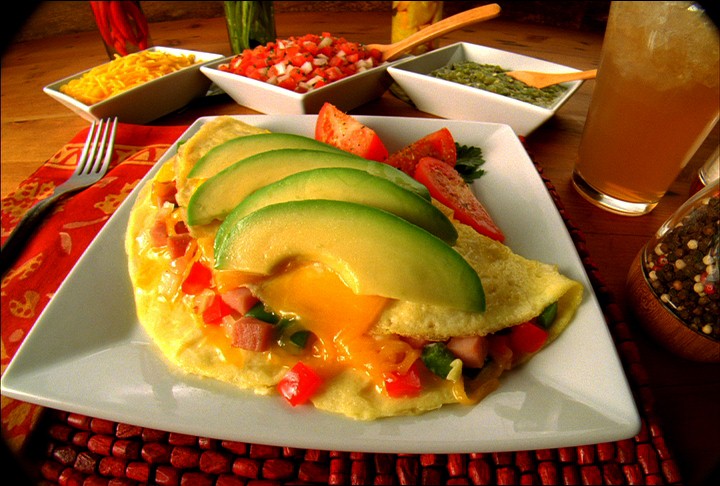 Ham and Avocado Omelet