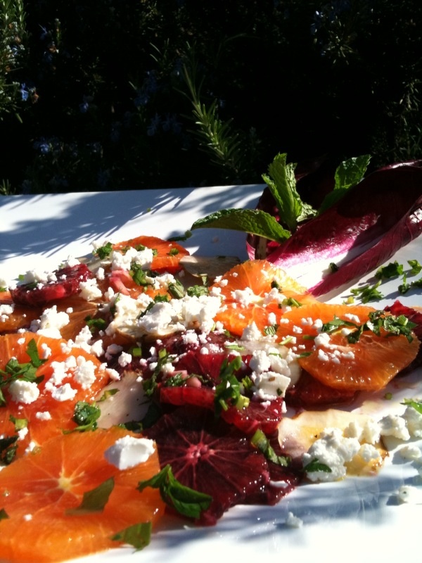 Blood Orange, Mint and Feta Salad