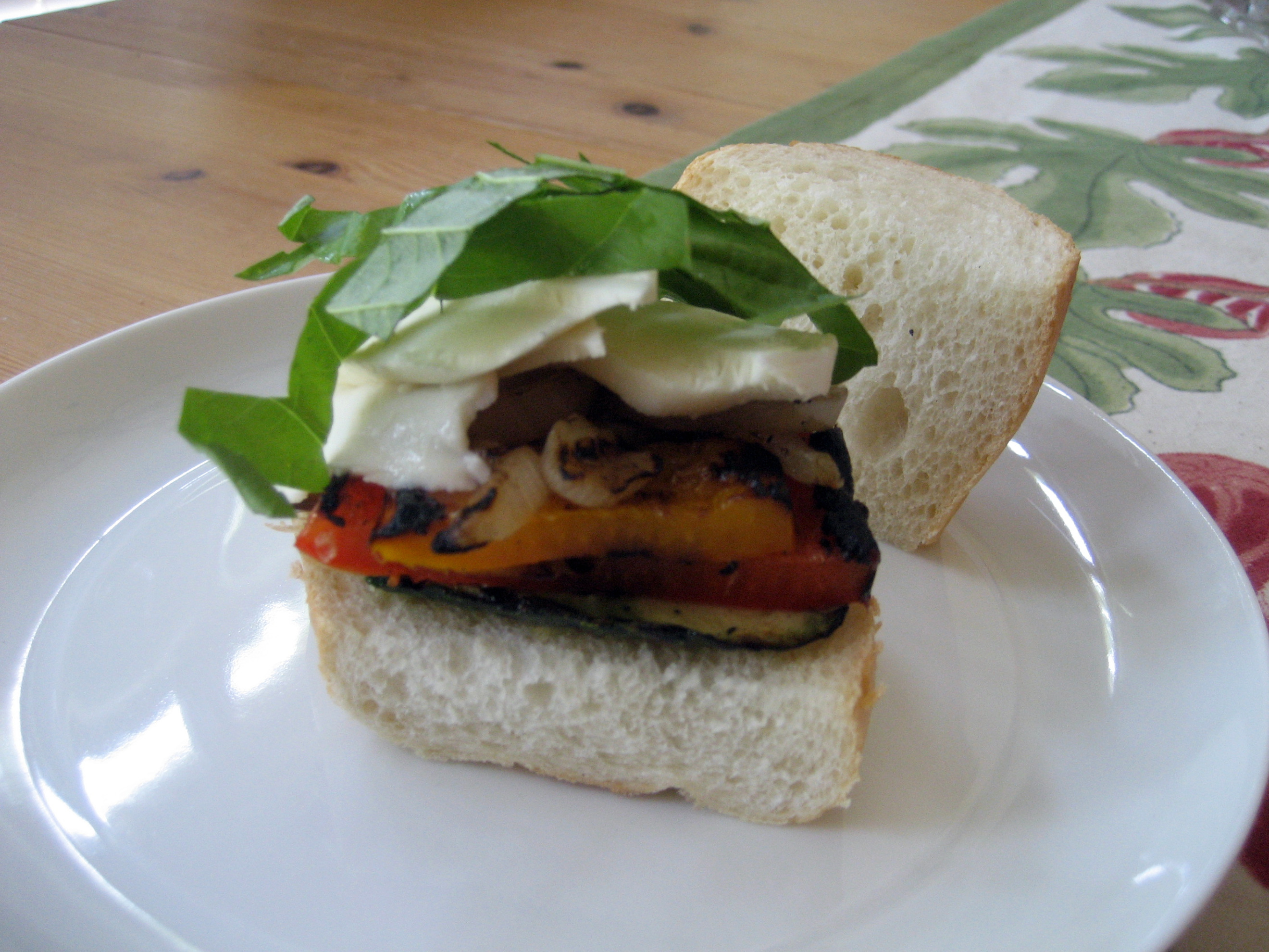 Fresh Mozzarella & Grilled Vegetable Sandwich