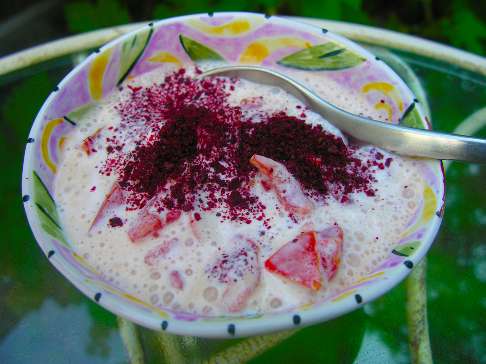 Sweet and Sour Heirloom Tomato Ice Cream, Presto recipe on