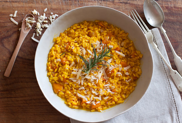 Butternut Squash and Saffron Risotto (Risotto alla Zucca e Zafferano)