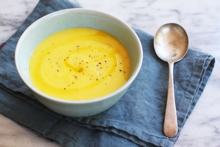 Creamy Potato and Saffron Soup (Vellutata di Patate e Zafferano)