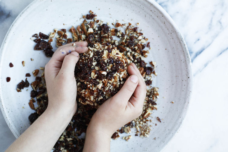 Cheese Ball with Pecans and Dried Cranberries