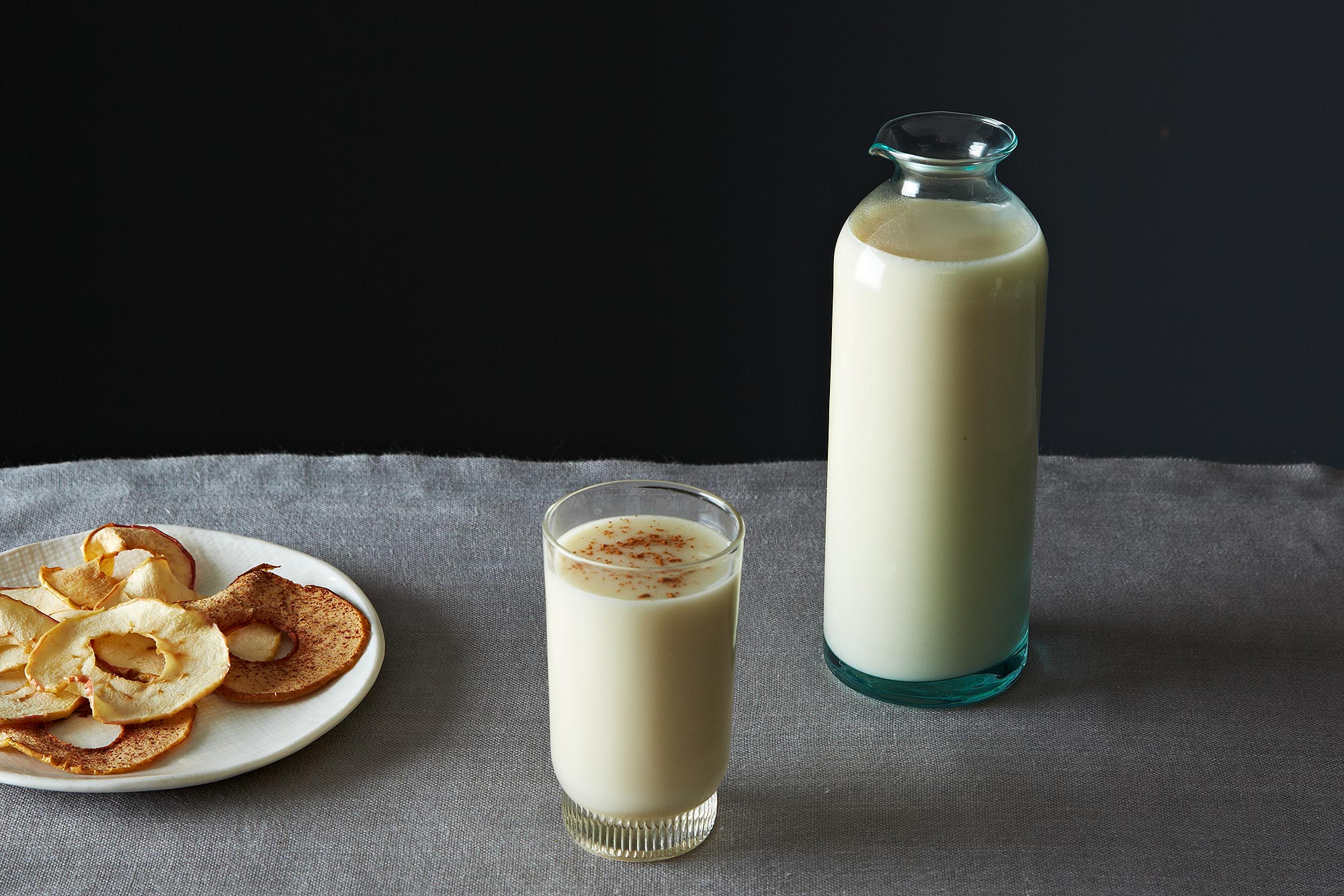 Moroccan-Style Almond Milk with Orange Blossom Water & Cinnamon