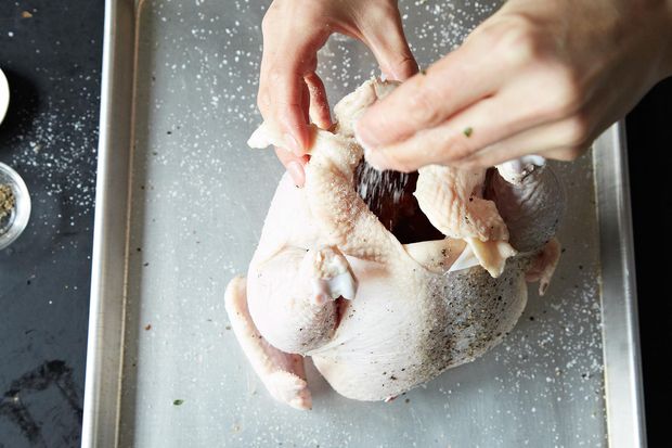 Roasted Chicken with Garlic and Bread
