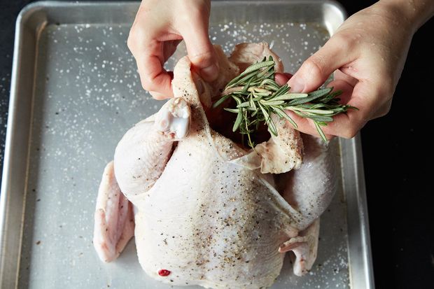 Roasted Chicken with Garlic and Bread