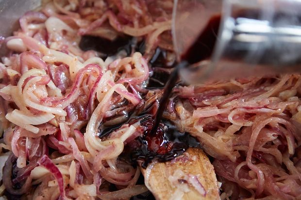 Hot Dogs with Fake Sauerkraut Relish